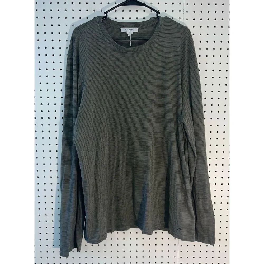 Frame long sleeve striped shirt